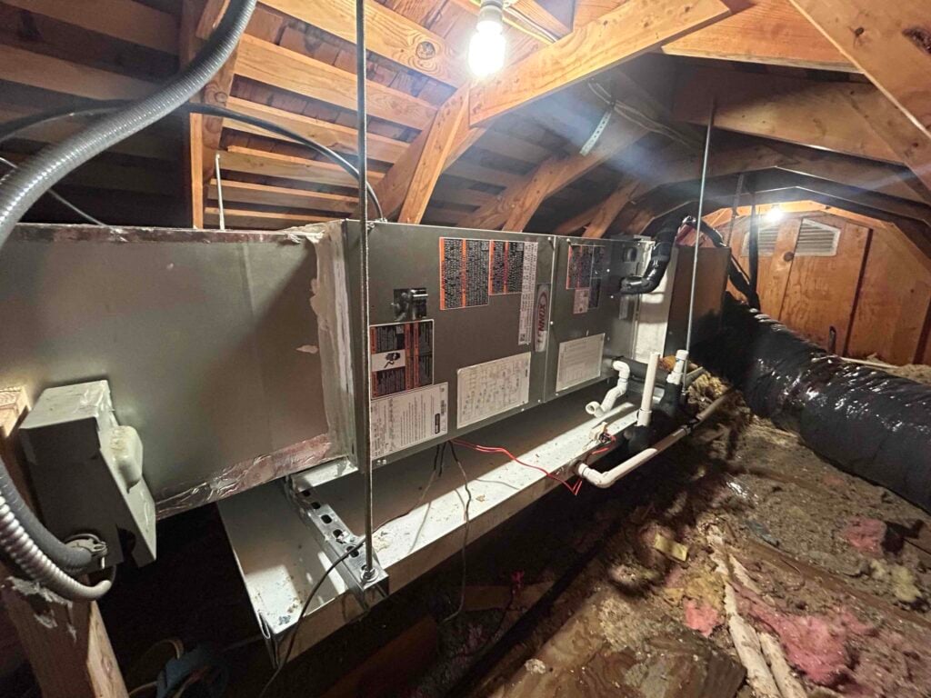 Newly installed air handler