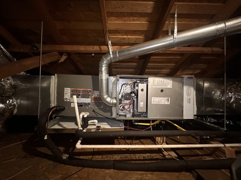 New ductwork and insulation